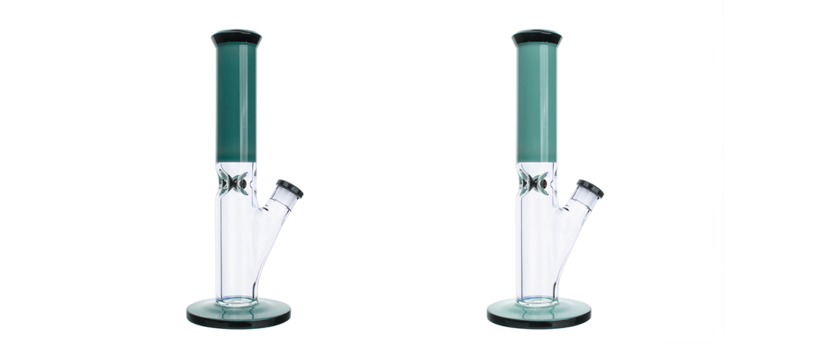 4.9'' Glass Straight Tube Bong BT2524