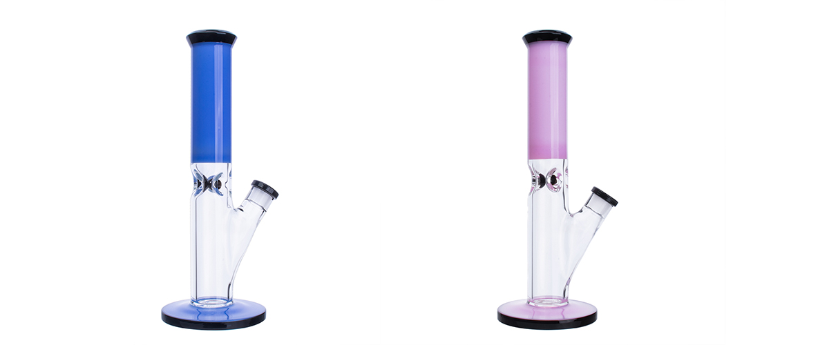 4.9'' Glass Straight Tube Bong BT2524