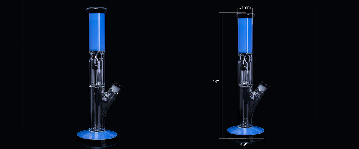 4.9'' Tree Percolator Bong Straight Tube BT2104