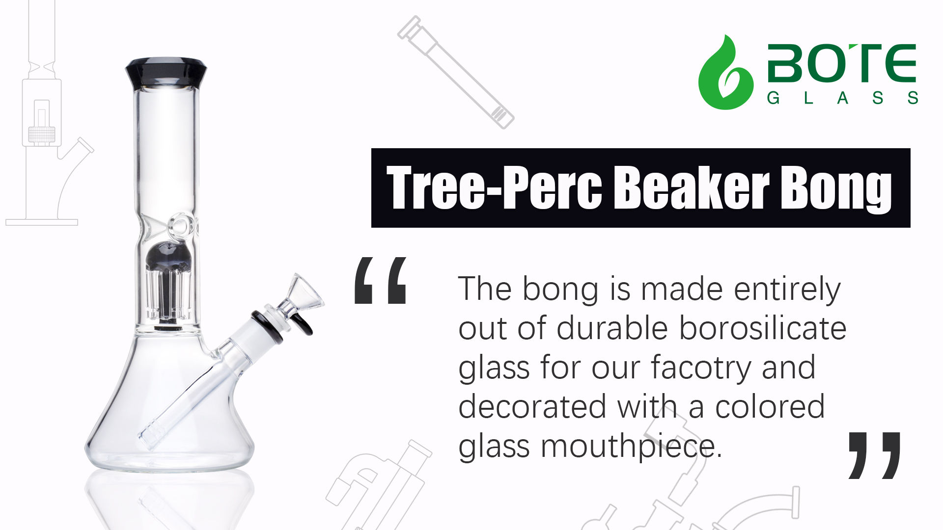 Glass Tree Percolator Bong